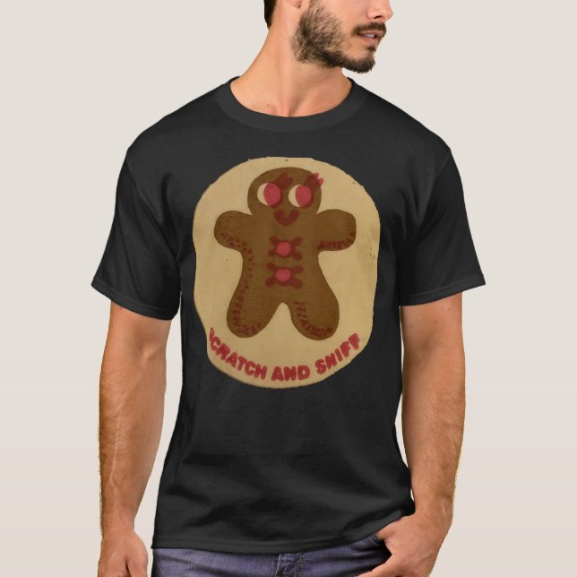 Camiseta Pão-De-Pão-Pão-Retro Scratch E Sniff (Frente)