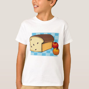 Camiseta Pão de Passas e Maçãs Vermelhas