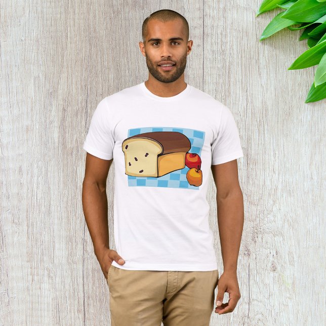 Camiseta Pão de Passas e Maçãs Vermelhas (Criador carregado)