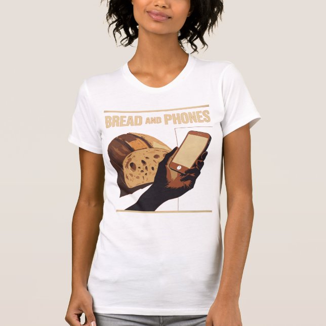 Camiseta Pão e Telefones – Essenciais Modernos (Frente)