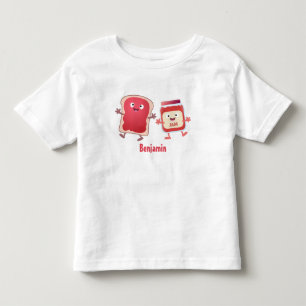 Camiseta Pão engraçado e personagens de desenho animados 