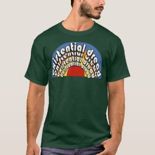 Camiseta Pão Existente - Retro Vintage Arco-Íris