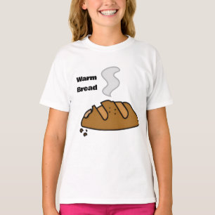 Camiseta Pão Fresco Ilustração de Padaria Fofa   Amante do 