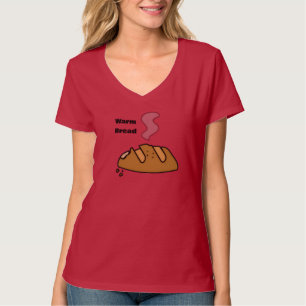 Camiseta Pão Fresco Ilustração de Padaria Fofa   Amante do 