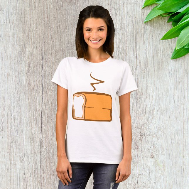 Camiseta Pão Fresco Recém-Assado Padaria Quente (Criador carregado)