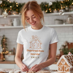 Camiseta Pão Gingerpão Casa Decoradora Nome Natal