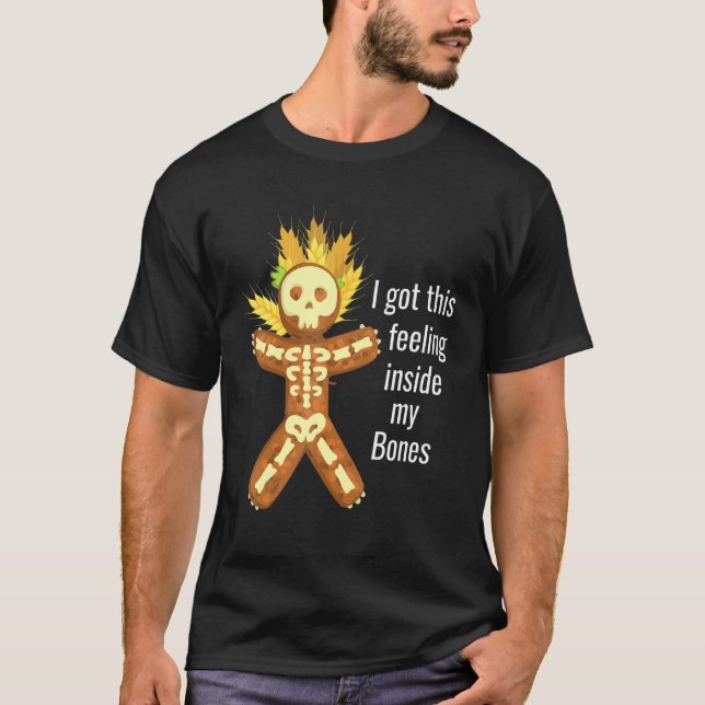 Camiseta Pão Gingerpão Homem de Natal Cookie Sweet Hou (Frente)