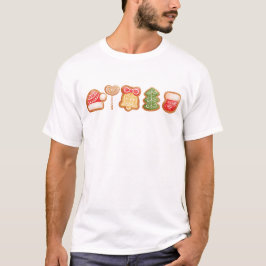 Camiseta Pão-pão Festivo Legal Trendência Natal