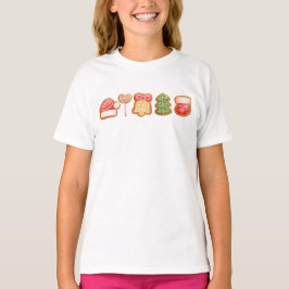Camiseta Pão-pão Festivo Legal Trendência Natal