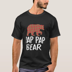 Camiseta Pap Bear Red Buffalo Xadrez Xmas Fali