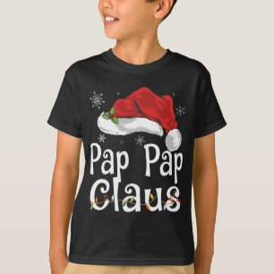 Camiseta Pap Claus Papais noeis Engraçado Natal Pajama Matc