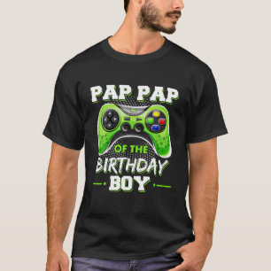 Camiseta Pap Do Jogador De Vídeo De Decoração De Criança De