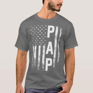 Camiseta Pap Gift America Flag Gift For Men Dia de os pais