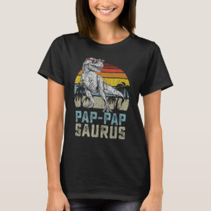 Camiseta Pap Papsaurus Rex Dinosaur Pap Pap Surus Família M