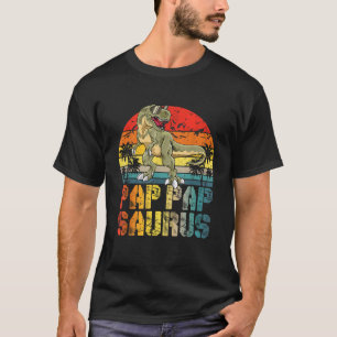Camiseta Pap Papsaurus T Rex Dinossaur Pap Pap Surus Famíli
