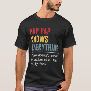 Camiseta Pap Sabe Tudo O Dia de os pais
