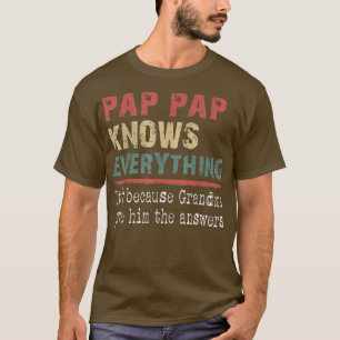 Camiseta Pap Sabe Tudo Porque Vovó O Deu