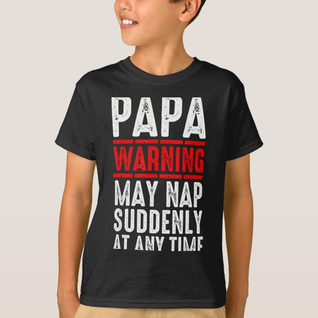 Camiseta Papa Art For Grandpa From Grandkids Father's Day P (Frente)