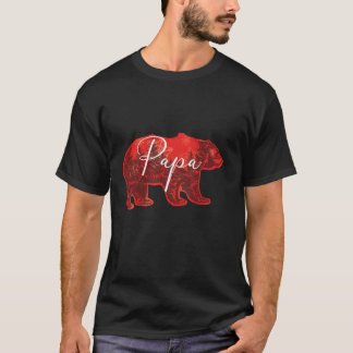 Camiseta Papá Árvore de Natal Homens Teares Correspondendo