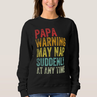 Camiseta Papá Aviso Pode Dormir De Repente A Qualquer Momen