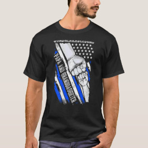 Camiseta Papá Avô Neta Inquebrável Bond Usa Flag Patri