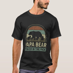 Camiseta Papa Bear 2 Cubs 2 Pai Dia de os pais Vovô