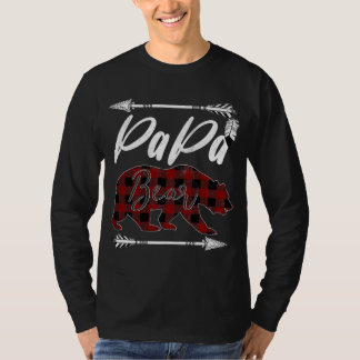 Camiseta PAPA BEAR Buffalo Xadrez Flanel Dia de os pais Chr