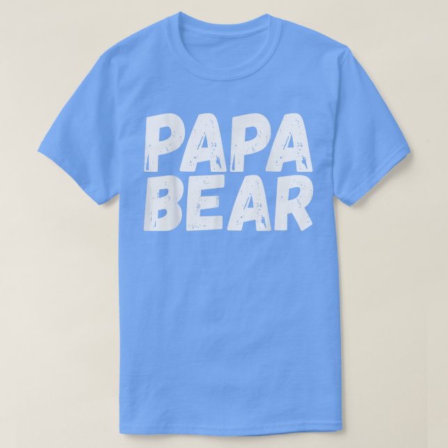 Camiseta Papa Bear - Funny Parent Dad  (Frente do Design)