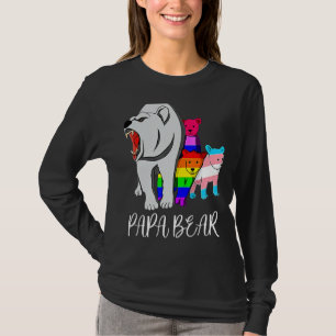 Camiseta Papá Bear Lgbt Gay Trans Prioridades Suporte Lgbtq