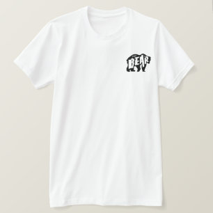 Camiseta Papa Bear Silhouette. Preto