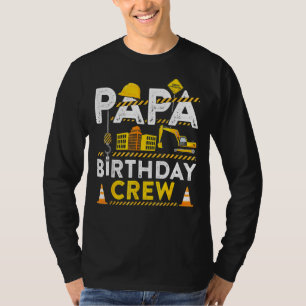 Camiseta Papa Birthday Crew Festa de aniversário Gre