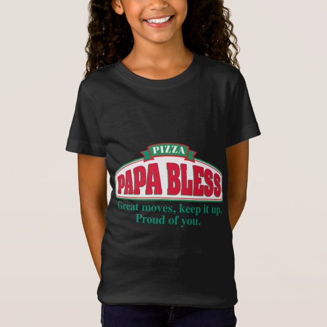 Camiseta Papa Bless Pizza - (Frente)