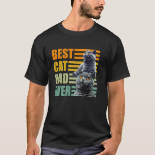 Camiseta Papa British Shorthair MELHOR PAI DE GATO DE TODOS