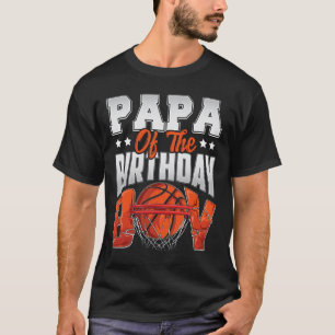 Camiseta Papa Bysketbyll Birthday Boy Family Byller B-day P