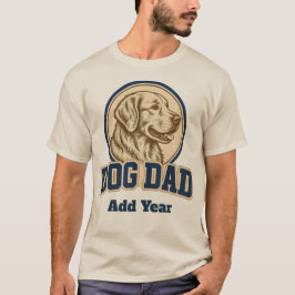 Camiseta Papa Cachorro Personalizado Varsity