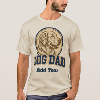 Camiseta Papa Cachorro Personalizado Varsity
