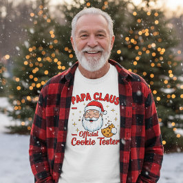 Camiseta Papa Claus – Official Cookie Tester | Funny Christ