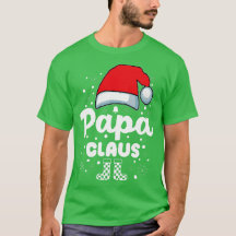 Papa Claus Santa Hat Família de Natal