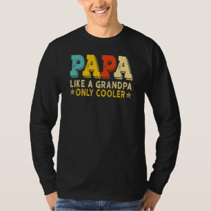 Camiseta Papá Como Vovô Só Fria Pai Vintage Pai
