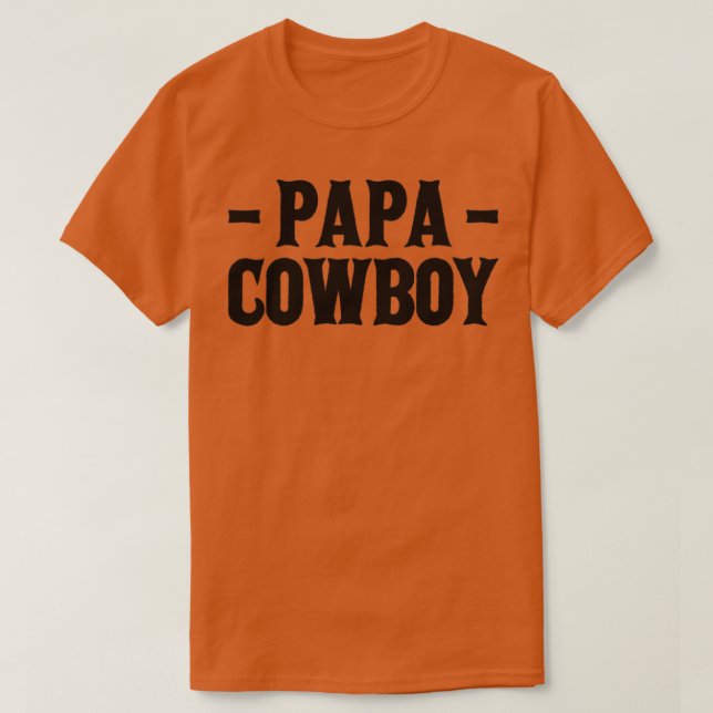 Camiseta Papa cowboy (Frente do Design)