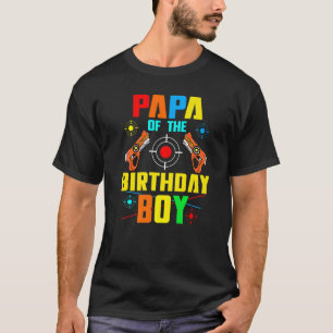 Camiseta Papá Da Brincadeira Da Família De Jogo De Aniversá