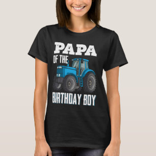 Camiseta Papá Da Família Aniversário Tratores Fazenda Truc