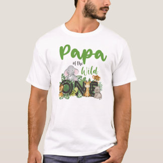 Camiseta Papá da Família Selvagem One Matching Safari 