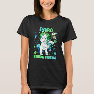 Camiseta Papa da Festa de aniversário Princesa Dabbing Unic