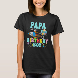 Camiseta Papá Da Festa Espacial Astronauta de Astronauta de