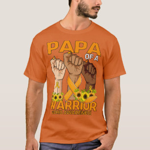 Camiseta Papá Da Mão De Um Guerreiro TDAH Sensibilização Gi