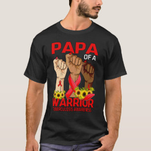 Camiseta Papá Da Mão De Um Guerreiro Tuberculose Sensibiliz