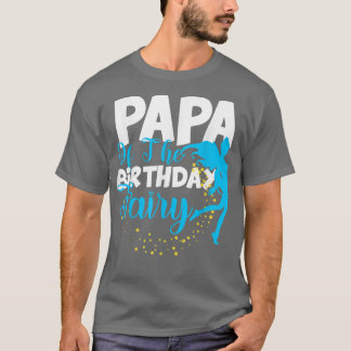 Camiseta Papá da Praça de Aniversário da Fada de Aniversári
