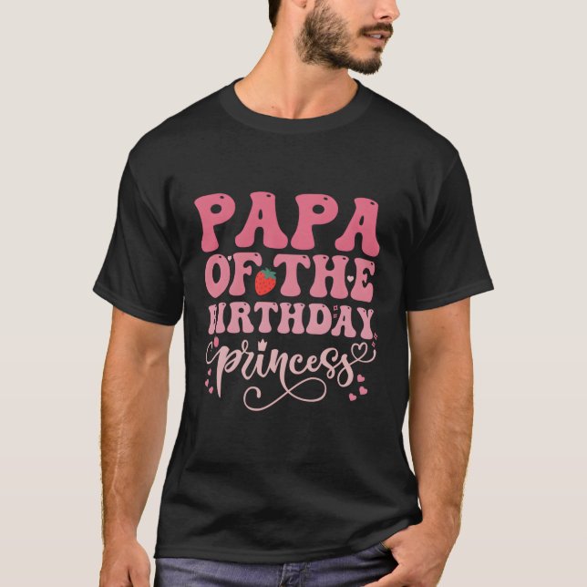 Camiseta Papá Da Princesa Doce Morango (Frente)