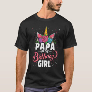 Camiseta Papá Da Rapariga De Aniversário, Matador Da Famíli